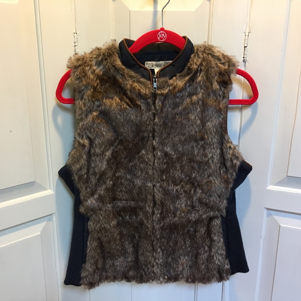 Vintage America Faux Fur Vest
